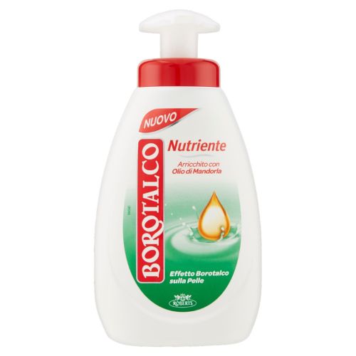 Borotalco sapone liquido dosatore nutriente con olio di mandorla 250 ml