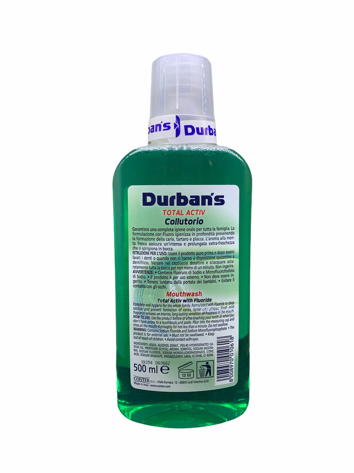 Durban's collutorio total activ menta fresca con fluoro 500 ml