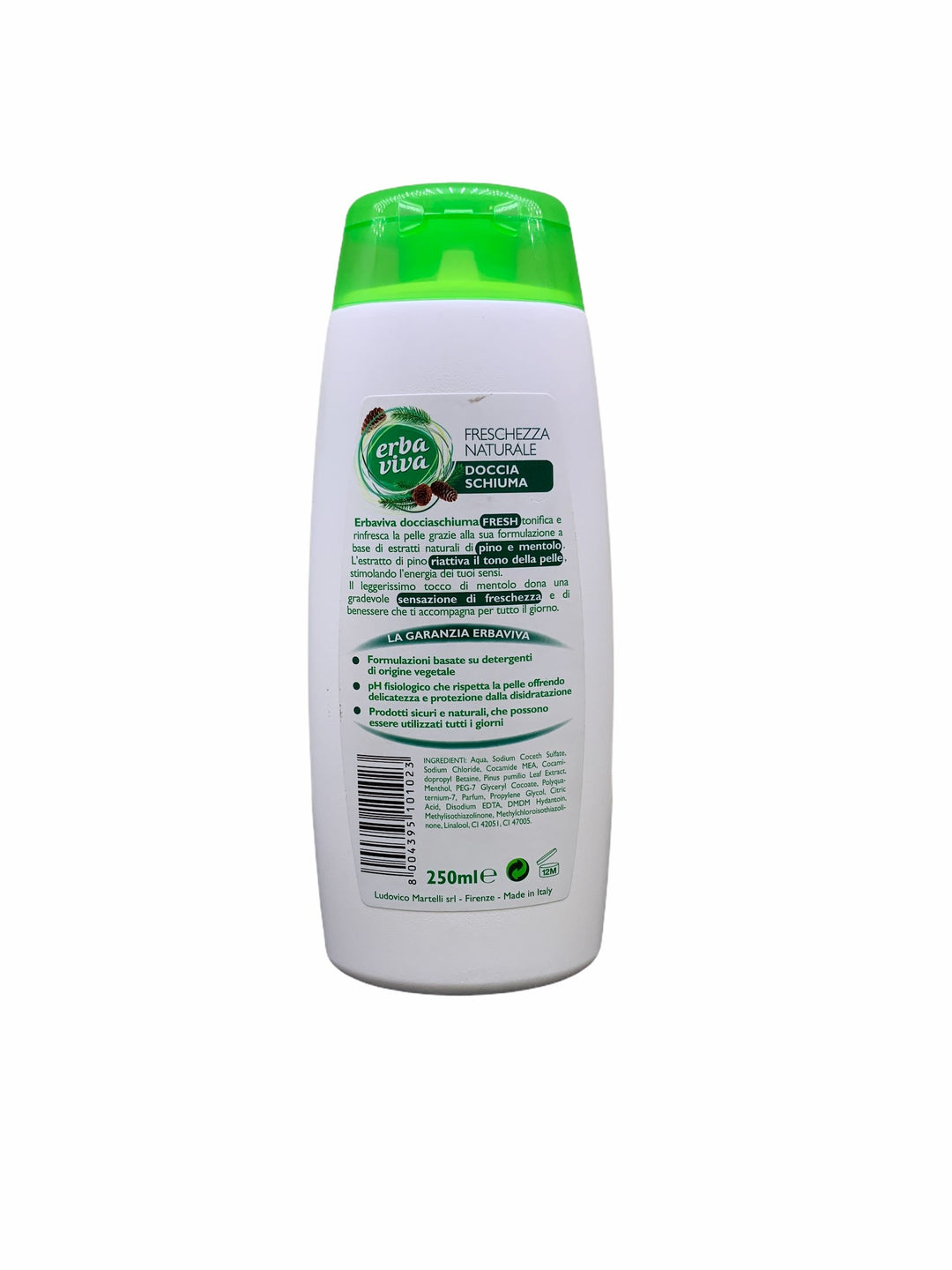 Erbaviva doccia schiuma fresh 250 ml