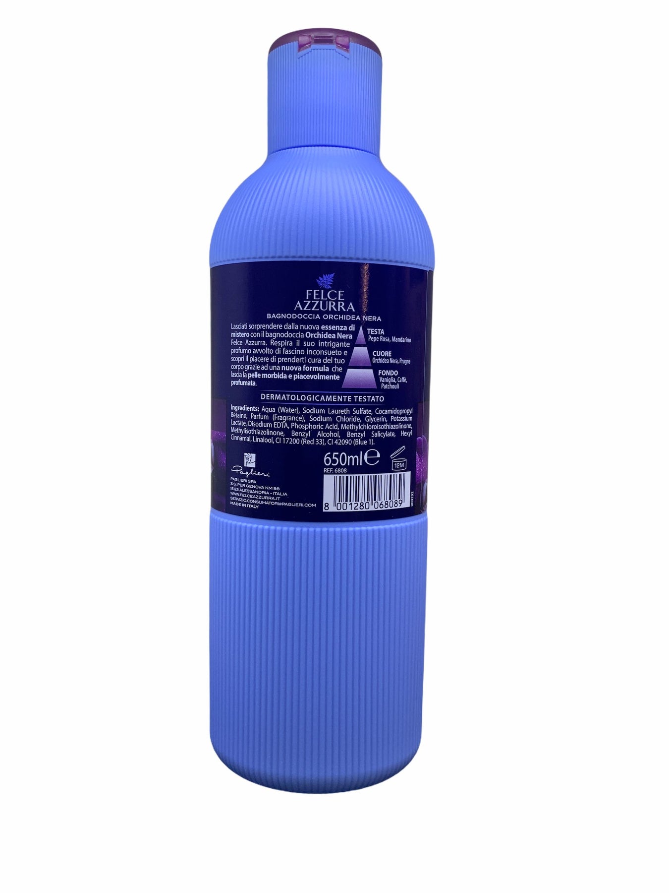 FELCE AZZURRA Bagnodoccia orchidea nera essenza di mistero, 650 ml