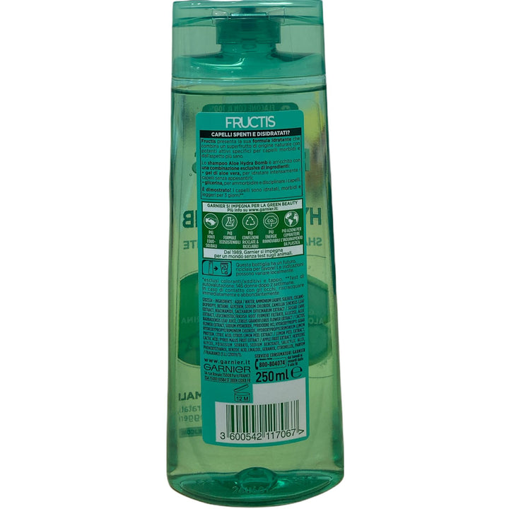 Fructis shampoo aloe vera hydra bomb idratante 250 ml