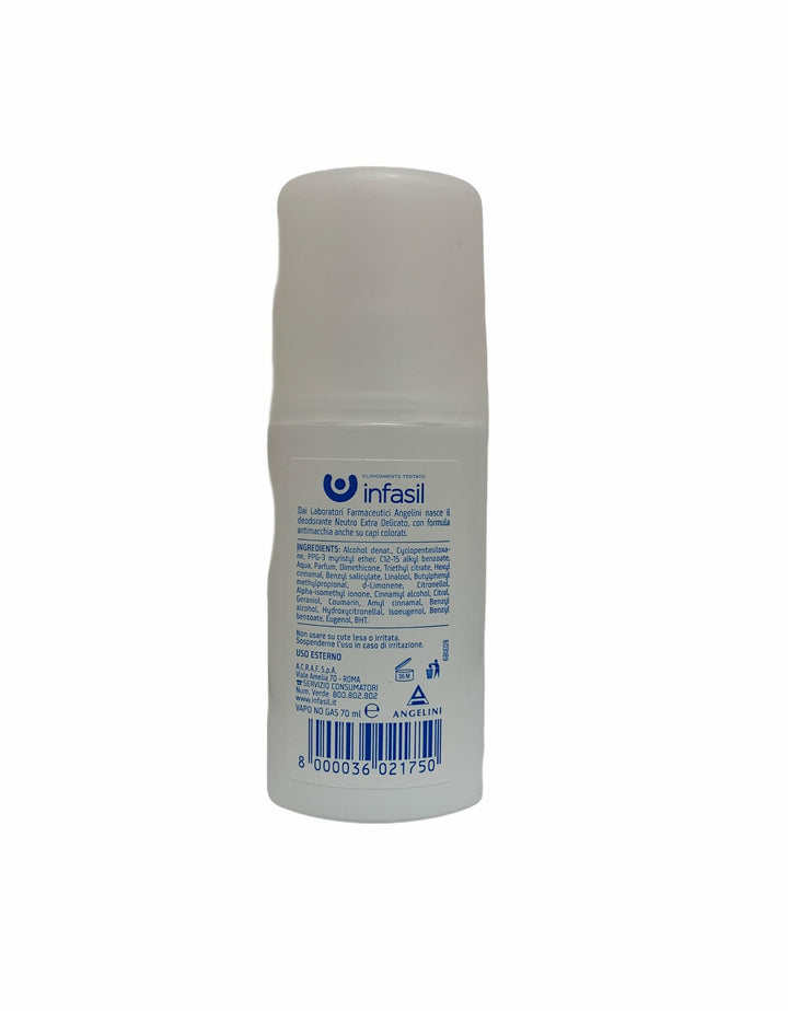 Infasil deodorante vapo neutro extra delicato 70 ml