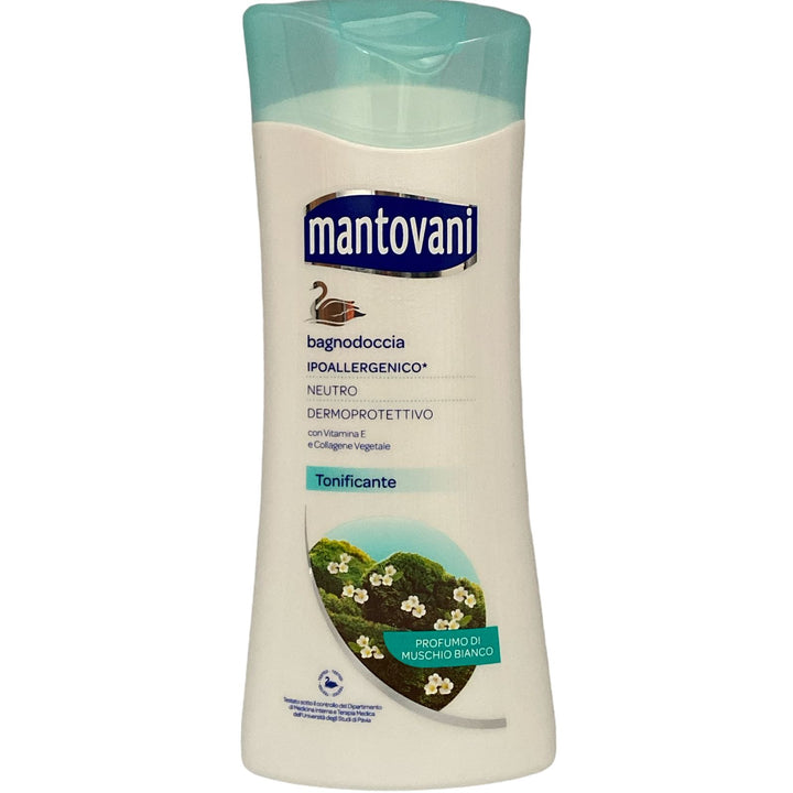 Mantovani bagno doccia neutro dermoprotettivo tonificante profumo di muschio bianco 400 ml