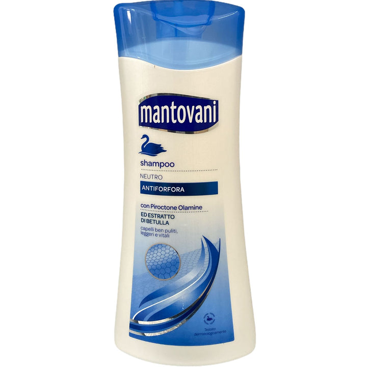 Mantovani shampoo neutro antiforfora con piroctone olamine ed estratto di betulla 400 ml