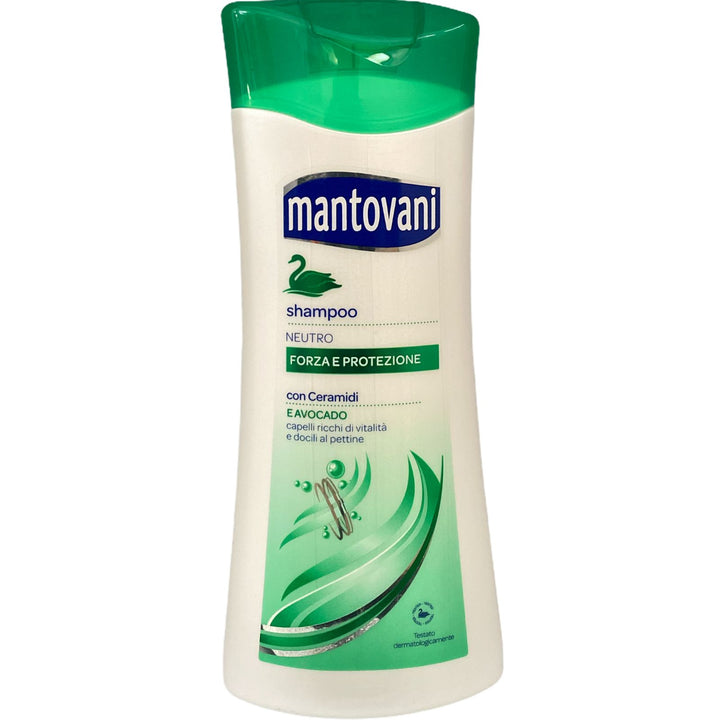 Mantovani shampoo neutro forza e protezione con ceramidi e avocado 400 ml