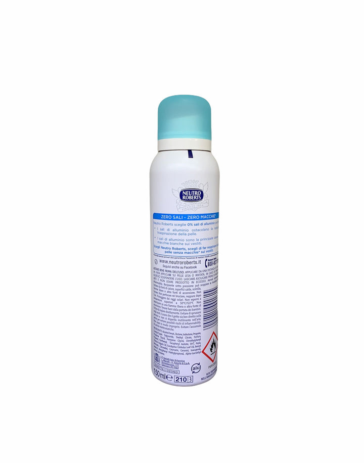 Neutro roberts deodorante spray fresco classico zero macchie 150 ml