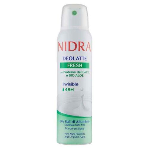 Nidra deodorante deolatte fresh invisibile 150 ml