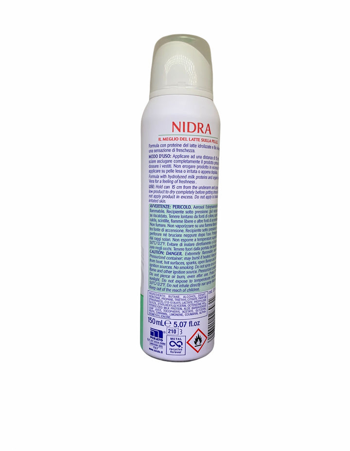 Nidra deodorante deolatte fresh invisibile 150 ml