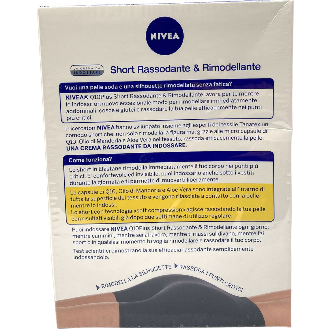 Nivea body short rassodante e rimodellante misura L XL