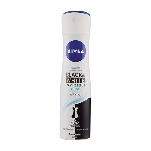 Nivea deodorante spray black & white invisible fresh 150 ml