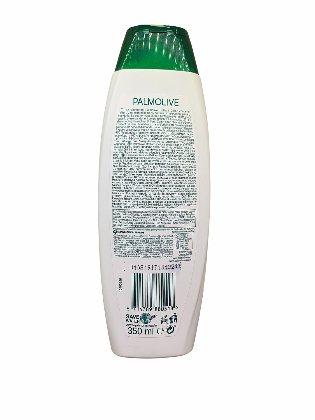 Palmolive shampoo brilliant color con melograno 350 ml