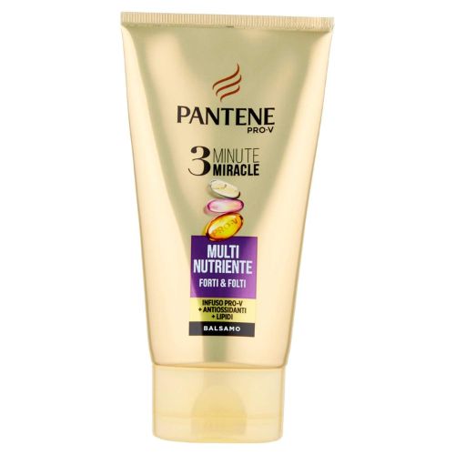 Pantene balsamo 3 minuti multi nutriente per capelli forti e folti 150 ml