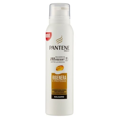 Pantene balsamo mousse sotto la doccia rigenera e protegge capelli grassi e danneggiati 50 ml