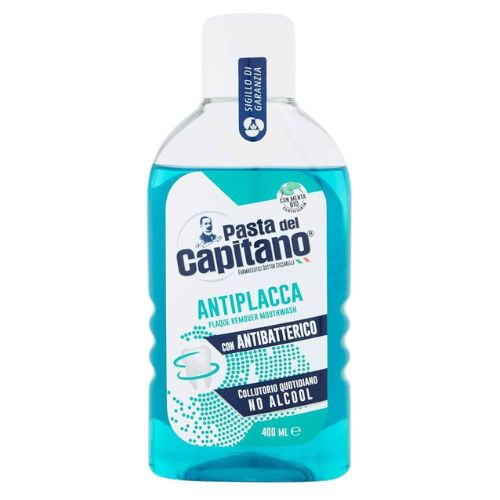 Pasta del capitano collutorio antibatterico antiplacca con menta bio 400 ml