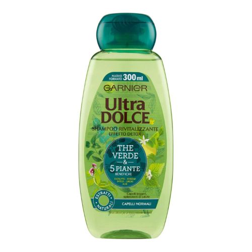 Ultra dolce shampoo rivitalizzante con the verde e 5 piante 300 ml