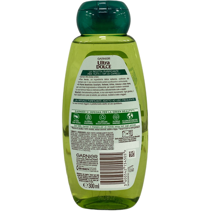 Ultra dolce shampoo rivitalizzante con the verde e 5 piante 300 ml