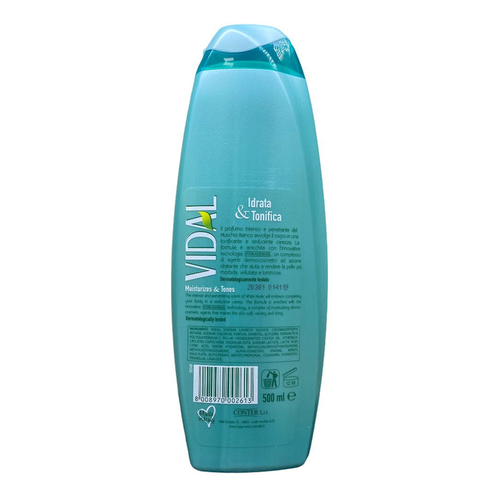 Vidal bagno schiuma white musk 500 ml