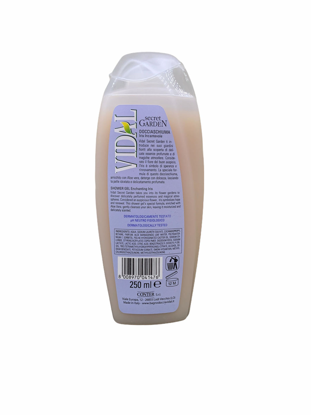 Vidal doccia schiuma secret garden iris 250 ml